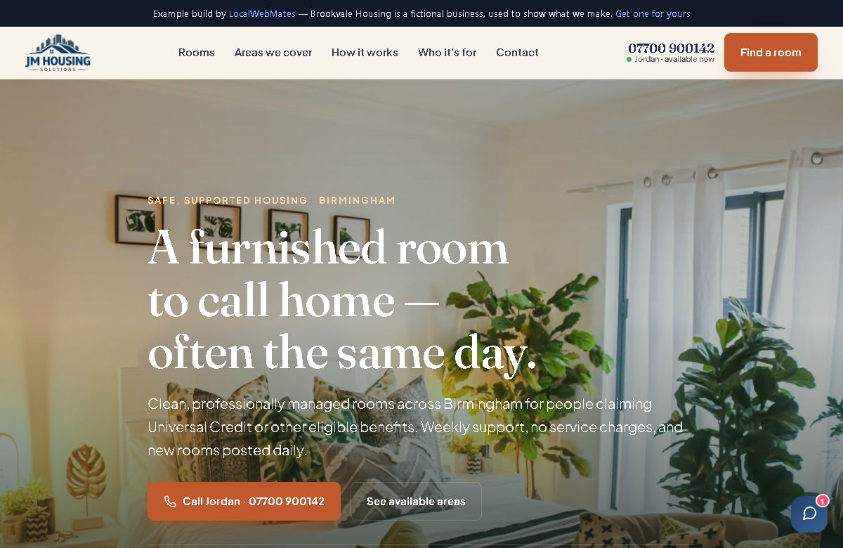 Brookvale Housing — supported accommodation website