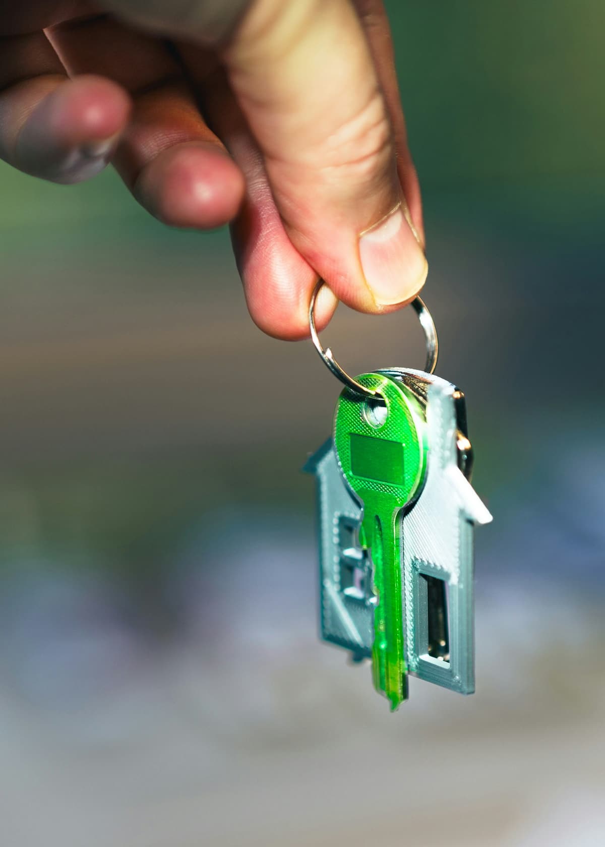 Keys to a new home being handed over